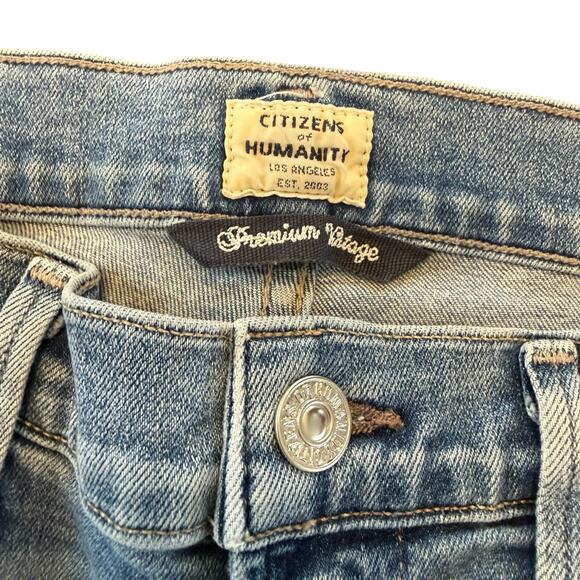 Citizens of Humanity Rocker high rise skinny jeans, light wash, ankle/cropped 27 - Picture 4 of 9